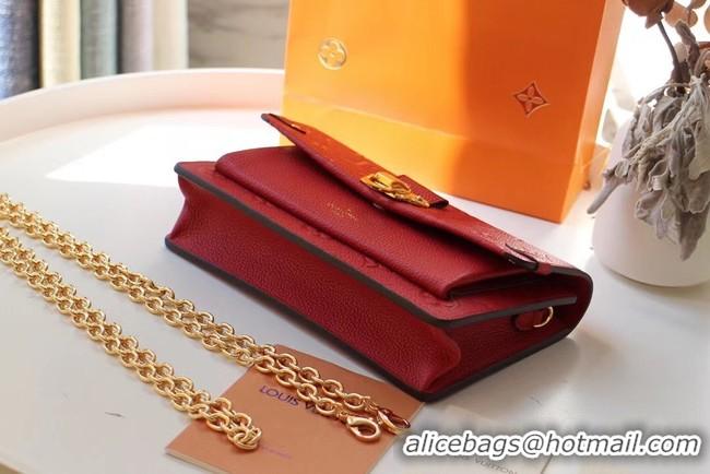 Famous Brand Louis Vuitton VAVIN CHAIN WALLET M67841 red