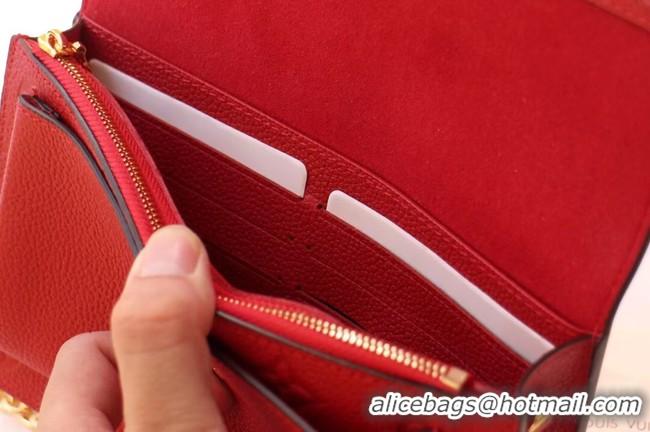 Famous Brand Louis Vuitton VAVIN CHAIN WALLET M67841 red