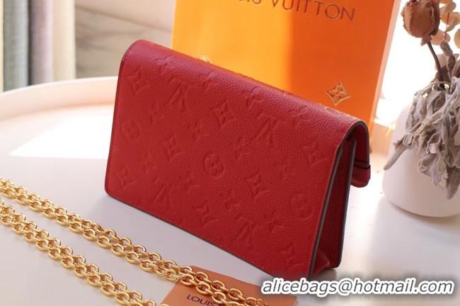 Famous Brand Louis Vuitton VAVIN CHAIN WALLET M67841 red