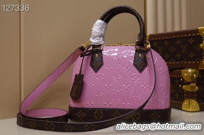 Promotional Louis Vuitton Monogram Vernis Alma BB Tote Bag M91606 pink