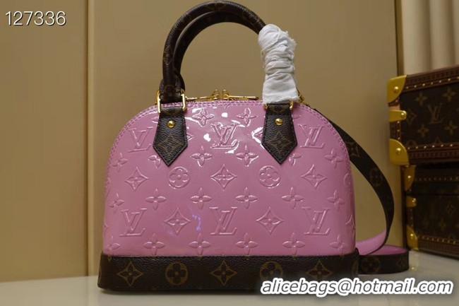 Promotional Louis Vuitton Monogram Vernis Alma BB Tote Bag M91606 pink