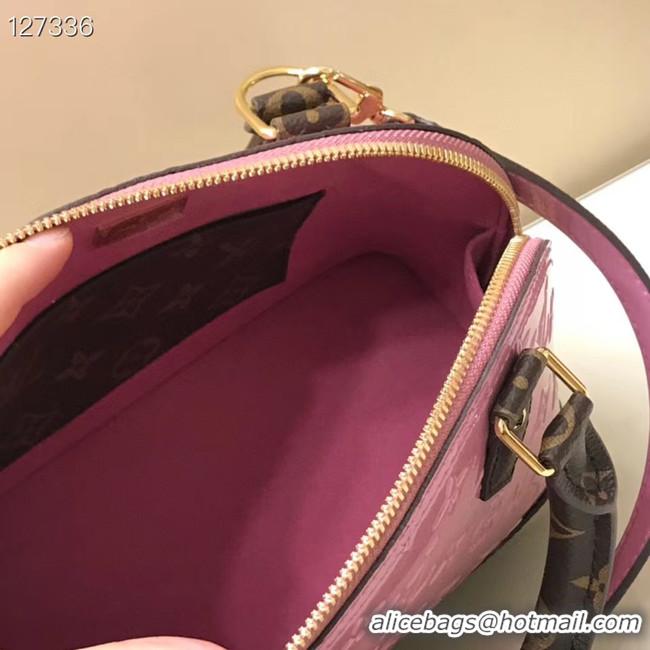 Promotional Louis Vuitton Monogram Vernis Alma BB Tote Bag M91606 pink