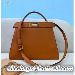 Grade Quality Fendi PEEKABOO ISEEU MEDIUM leather bag 70193 brown