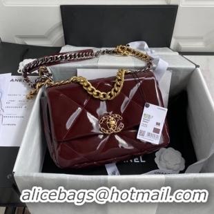 Grade Promotional chanel 19 flap bag AS1160 Burgundy