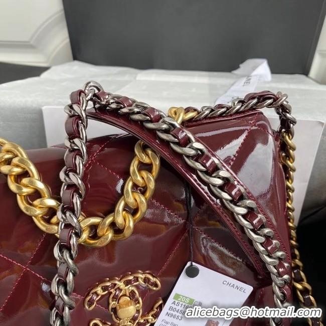 Grade Promotional chanel 19 flap bag AS1160 Burgundy