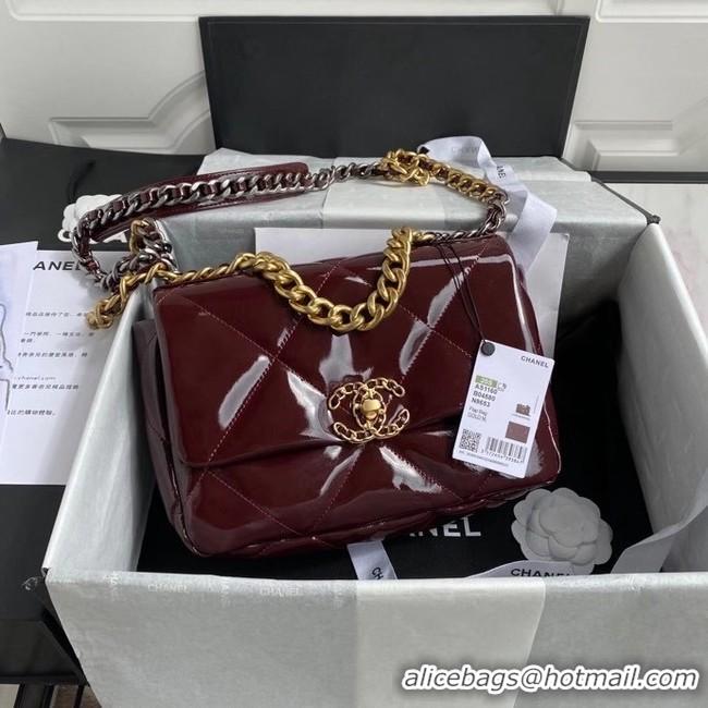 Grade Promotional chanel 19 flap bag AS1160 Burgundy