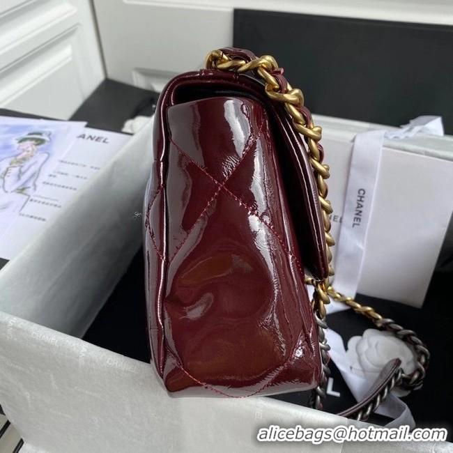 Grade Promotional chanel 19 flap bag AS1160 Burgundy