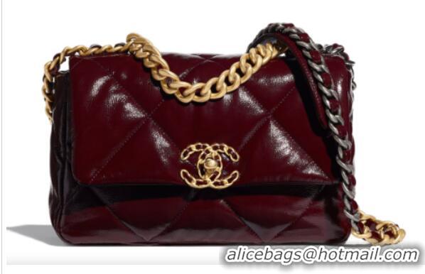 Grade Promotional chanel 19 flap bag AS1160 Burgundy