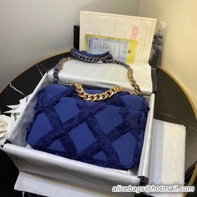 Affordable Price Chanel 19 flap bag AS1160 Navy Blue