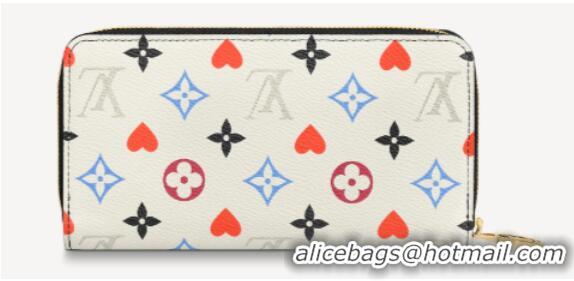 Buy Inexpensive Louis Vuitton GAME ON ZIPPY WALLET M57491 white