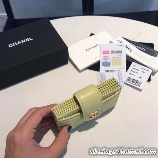 Buy Cheapest Chanel card holder AS0342 green