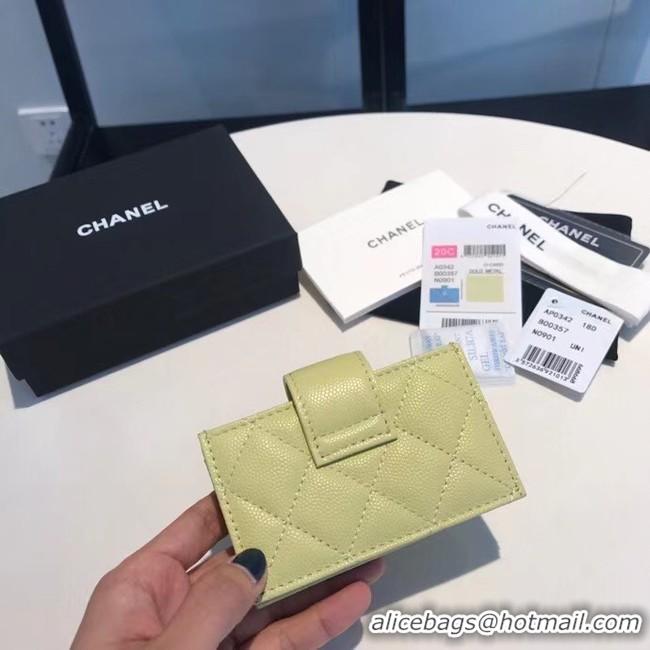 Buy Cheapest Chanel card holder AS0342 green