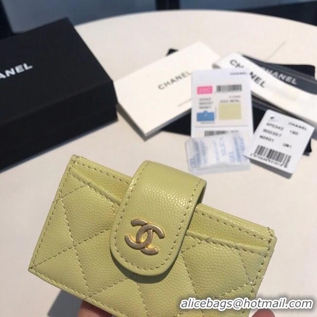 Buy Cheapest Chanel card holder AS0342 green