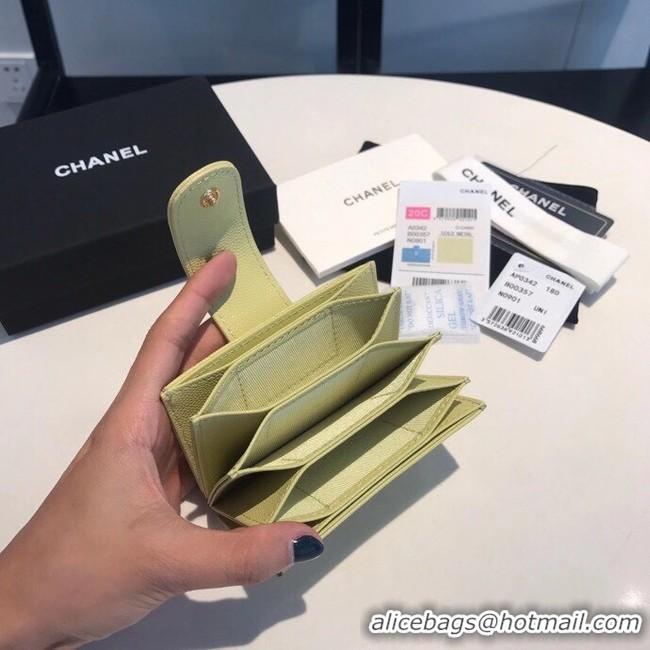 Buy Cheapest Chanel card holder AS0342 green