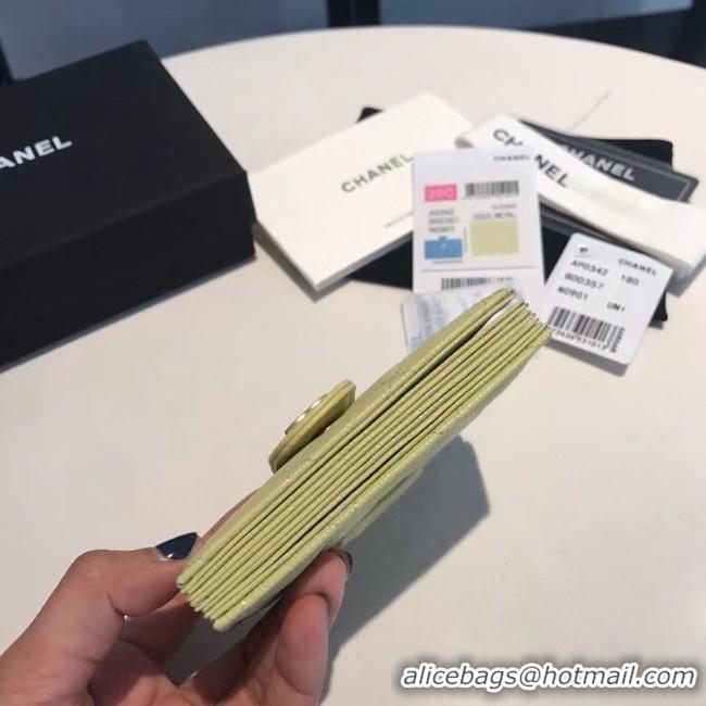 Buy Cheapest Chanel card holder AS0342 green