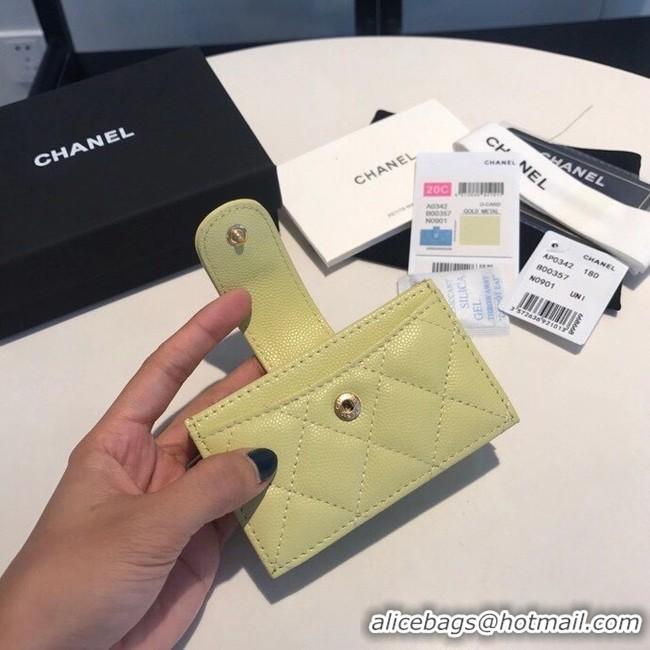 Buy Cheapest Chanel card holder AS0342 green