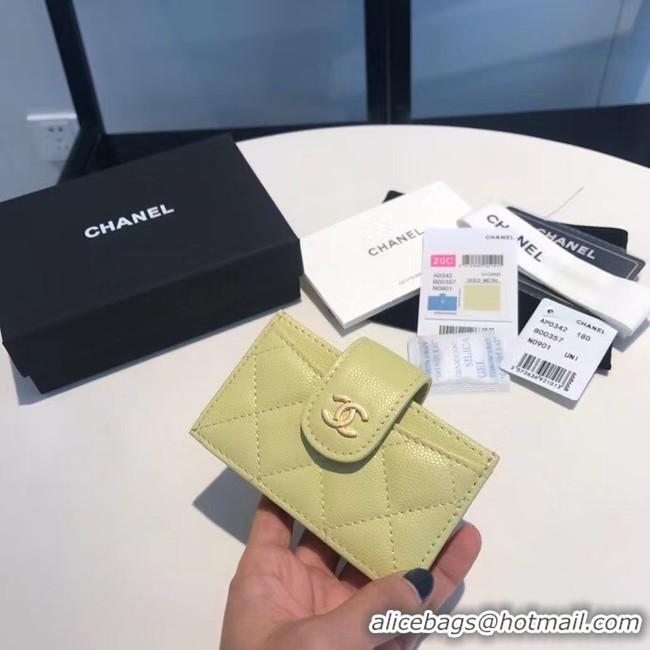 Buy Cheapest Chanel card holder AS0342 green