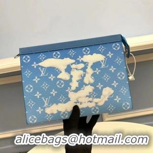 Best Quality Discount Louis Vuitton TOILET POUCH M45481 blue