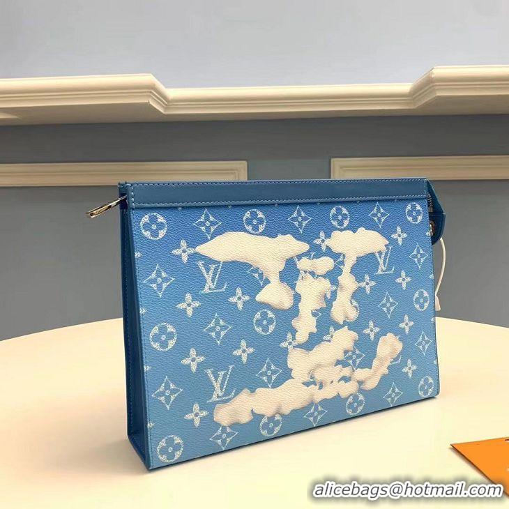 Best Quality Discount Louis Vuitton TOILET POUCH M45481 blue