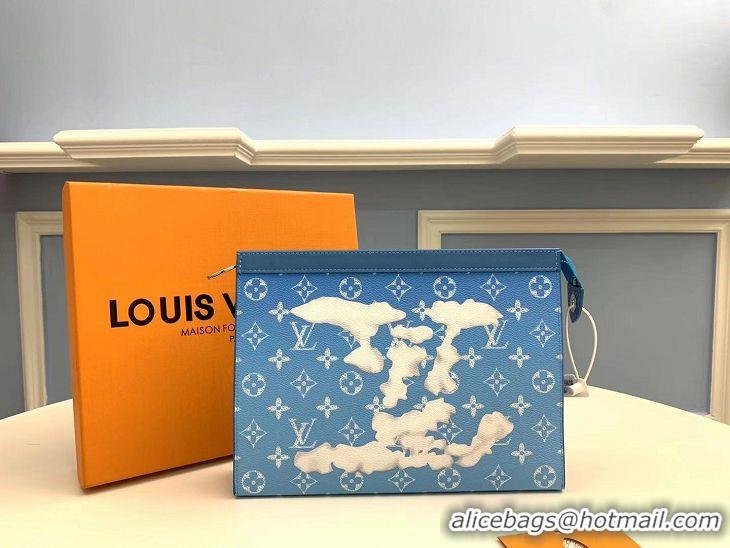 Best Quality Discount Louis Vuitton TOILET POUCH M45481 blue