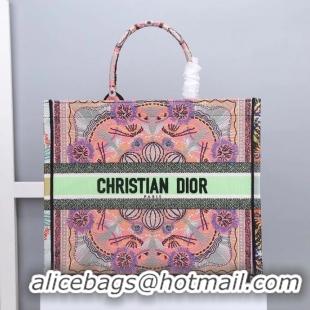 Buy Inexpensive DIOR BOOK TOTE Multicolor Tie & Dior Embroidery M1286