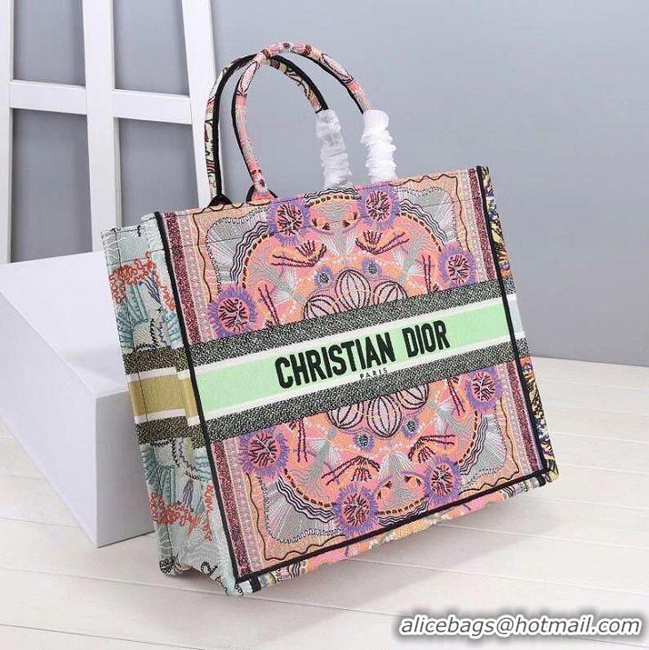 Buy Inexpensive DIOR BOOK TOTE Multicolor Tie & Dior Embroidery M1286