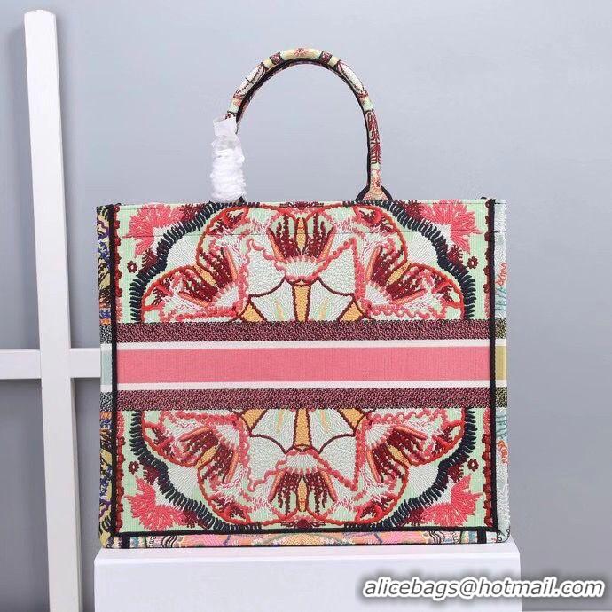 Buy Inexpensive DIOR BOOK TOTE Multicolor Tie & Dior Embroidery M1286