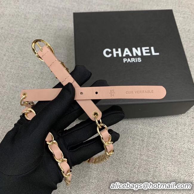 Good Product Chanel Original Calf Leather 2.0CM 3600 pink