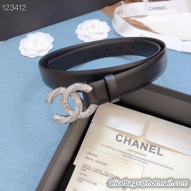 Luxury Discount Chanel Original Calf Leather 3602 black Silver