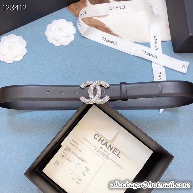 Luxury Discount Chanel Original Calf Leather 3602 black Silver