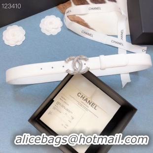 Discount Design Chanel Original Calf Leather 3602 White Silver