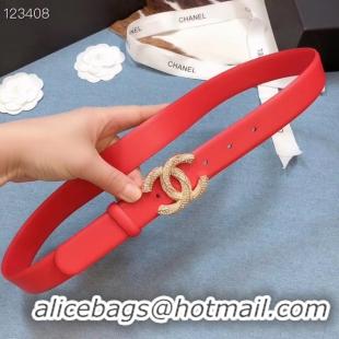 Good Taste Chanel Original Calf Leather 3602 Red Gold