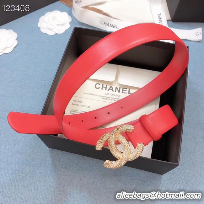 Good Taste Chanel Original Calf Leather 3602 Red Gold