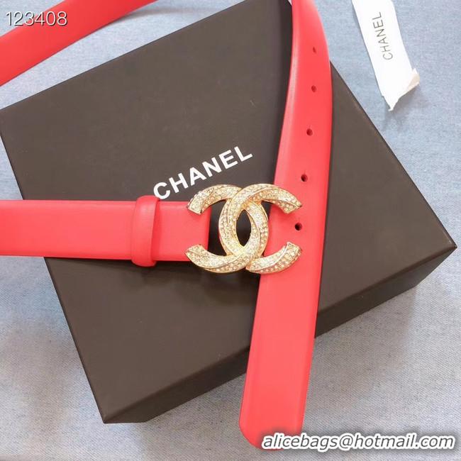 Good Taste Chanel Original Calf Leather 3602 Red Gold