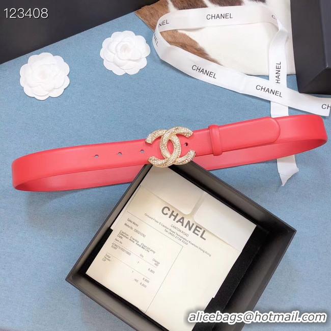 Good Taste Chanel Original Calf Leather 3602 Red Gold