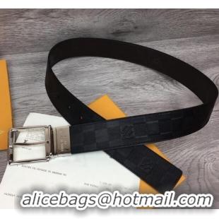 Famous Brand Louis Vuitton Original Calf Leather Belt 2569 black