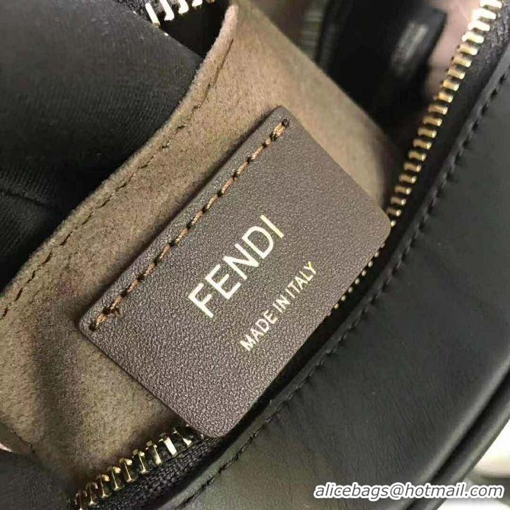 ​Grade Quality Fendi FF Shoulder Bag With Leather Strap 8BR605 Black