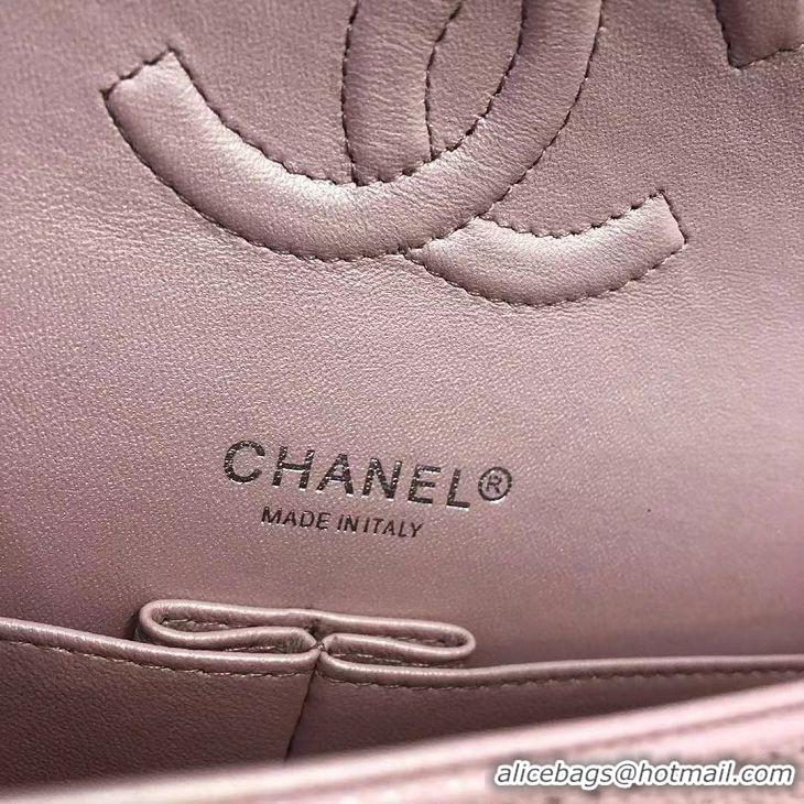 Buy Discount Chanel 2.55 Series Flap Bag Leather A1112CF Pink