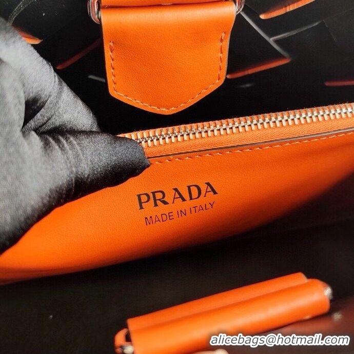 Unique Style Prada Leather Prada Tress Handbag 1BA290 Orange