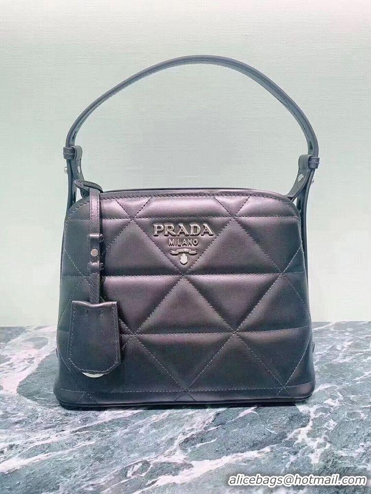 Luxury Discount Prada Spectrum small leather bag 1BA311 black