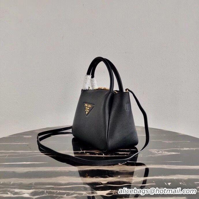 Market Sells Prada Deer skin bag tote 1BC145 Black