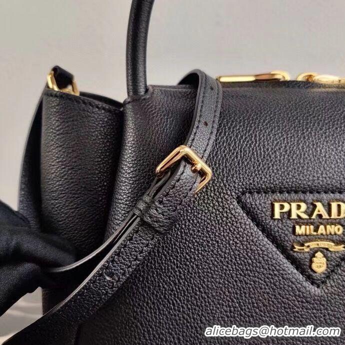 Market Sells Prada Deer skin bag tote 1BC145 Black