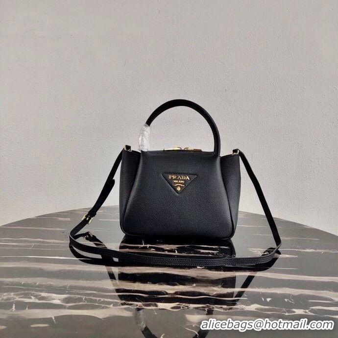 Market Sells Prada Deer skin bag tote 1BC145 Black