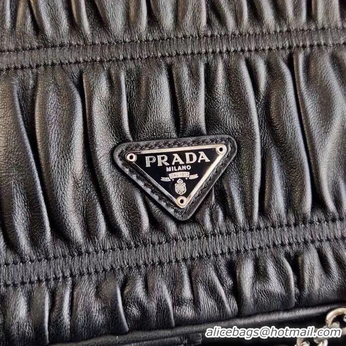 New Style Prada Gaufre nappa leather shoulder bag 1BD289 black