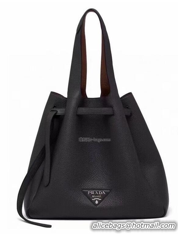 Good Looking Prada Deer skin bag shoulder bag 1BG339 black