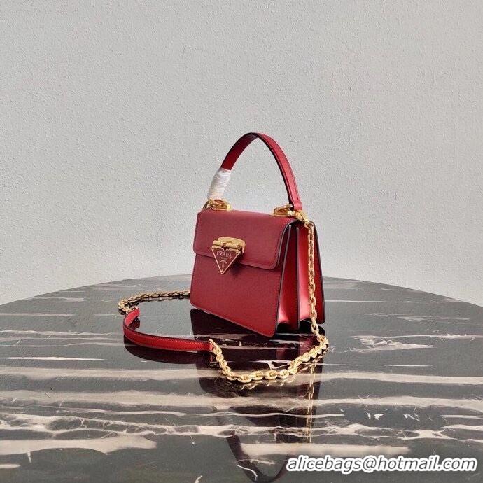 Top Quality Prada Saffiano leather Prada Symbole bag 1BN021 red