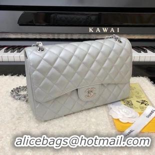 Most Popular Chanel 2.55 Series Flap Bag Leather A1112CF silvery