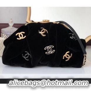 Luxury Discount Chanel Clutch Bag AS2137 black