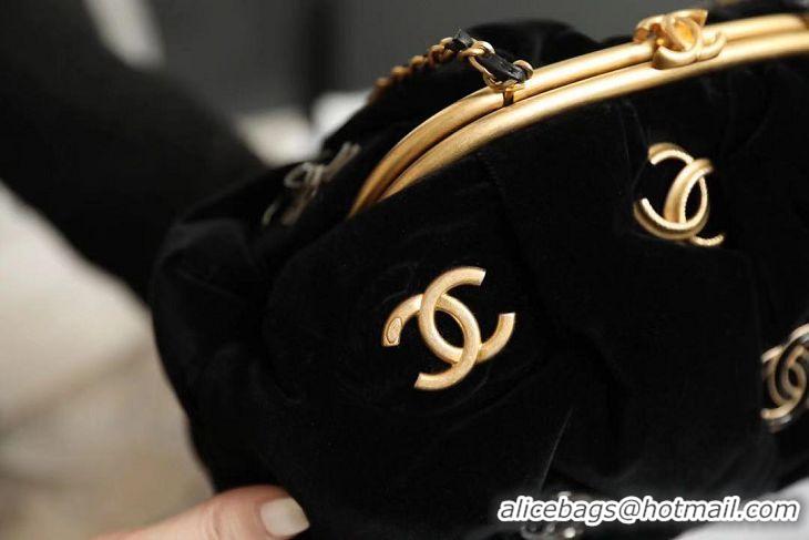 Luxury Discount Chanel Clutch Bag AS2137 black