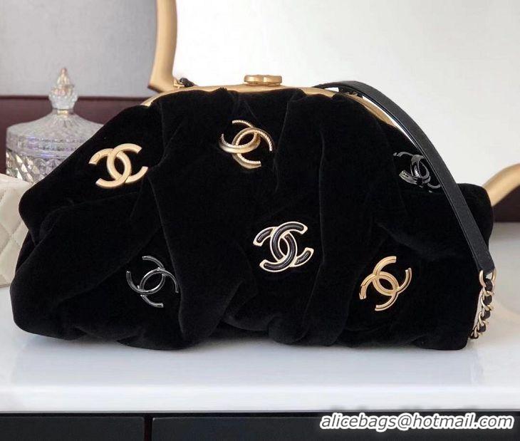 Luxury Discount Chanel Clutch Bag AS2137 black